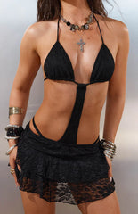 Zeke Black Cut Out Bikini Mini Dress