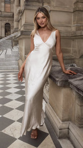 Sofia Maxi Dress - Champagne