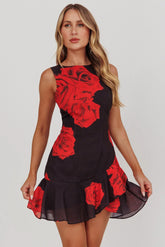 Like Me Open Back Mini Dress Rose