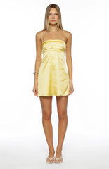 Chantell Yellow Mini Dress