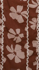 Carlia Midi Dress - Brown Daylillies