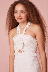Girls Lamilla Eyelet Dress